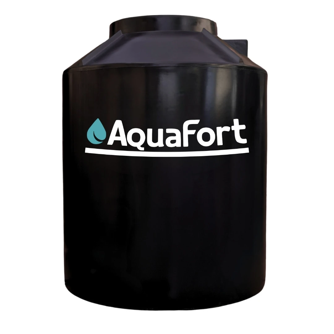 Tanque 1000L Bicapa Negro - Aquafort